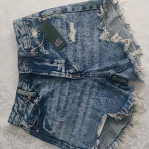 Wild Fable jean denim shorts sz 00 / 24 waist NWT